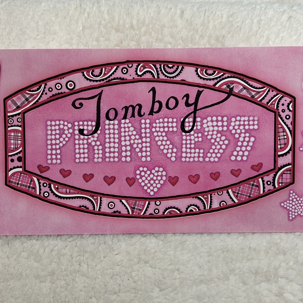 🦋$5 ADD ON•B:412 PINK TOM BOY PRINCESS Wall Stickers